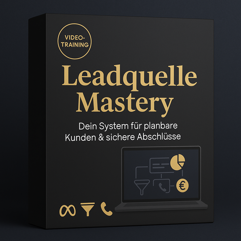 Leadquelle Mastery – Dein System für planbare Kundenanfragen & sichere Abschlüsse